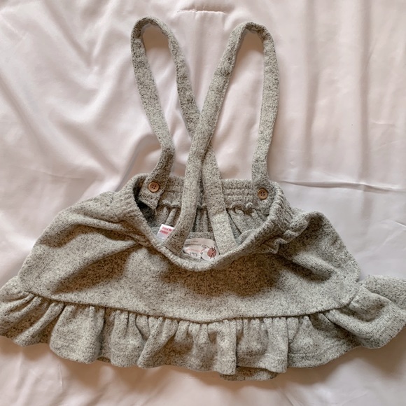 Baby Zara Grey Skirt with Straps, Size 18-24 Months - Picture 3 of 5
